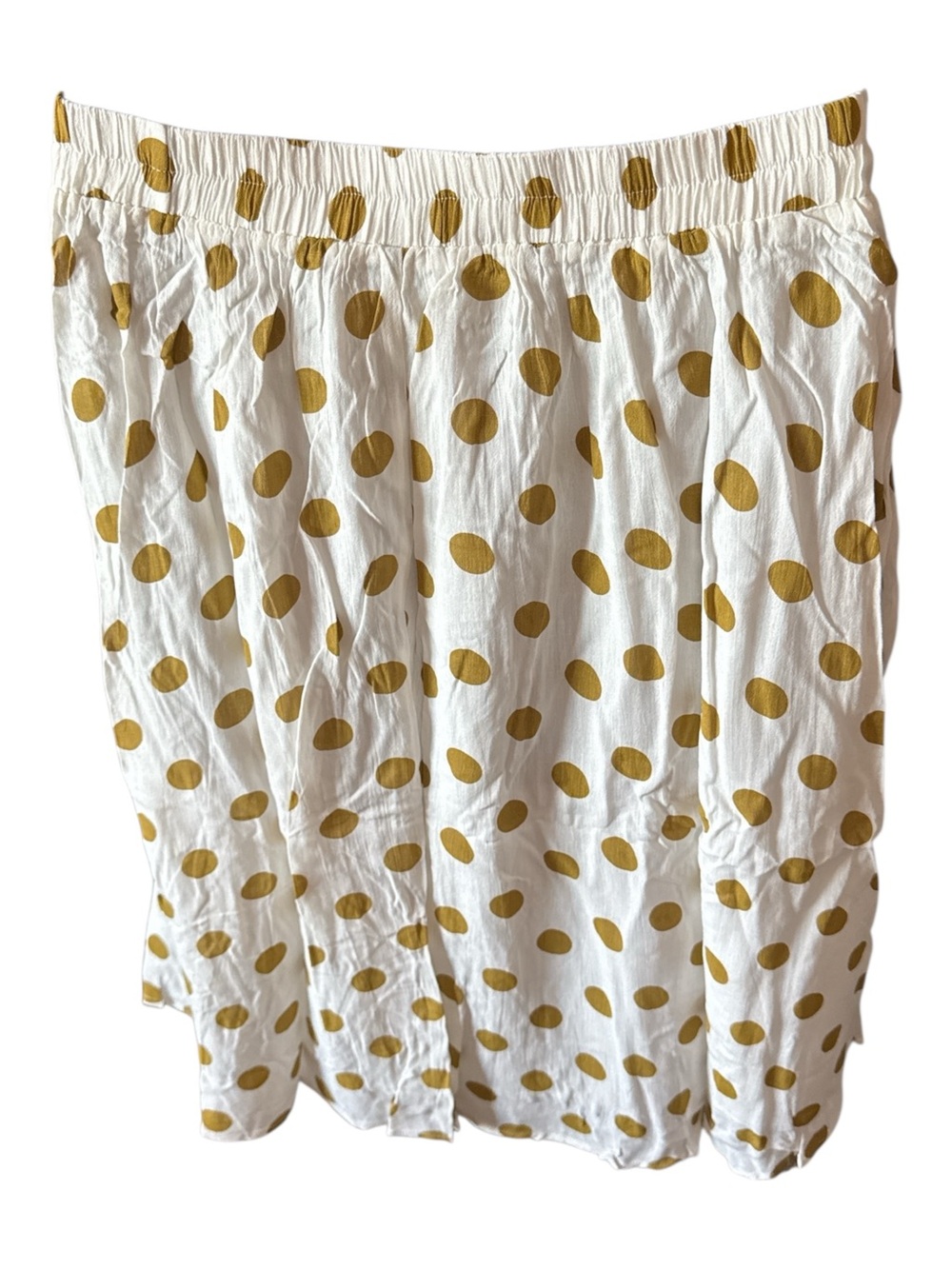 Polka Dot Skirt in White and Gold - Picture 5 of 11